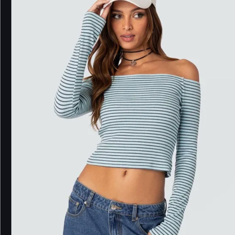 edikted striped long sleeve only worn a few times size s